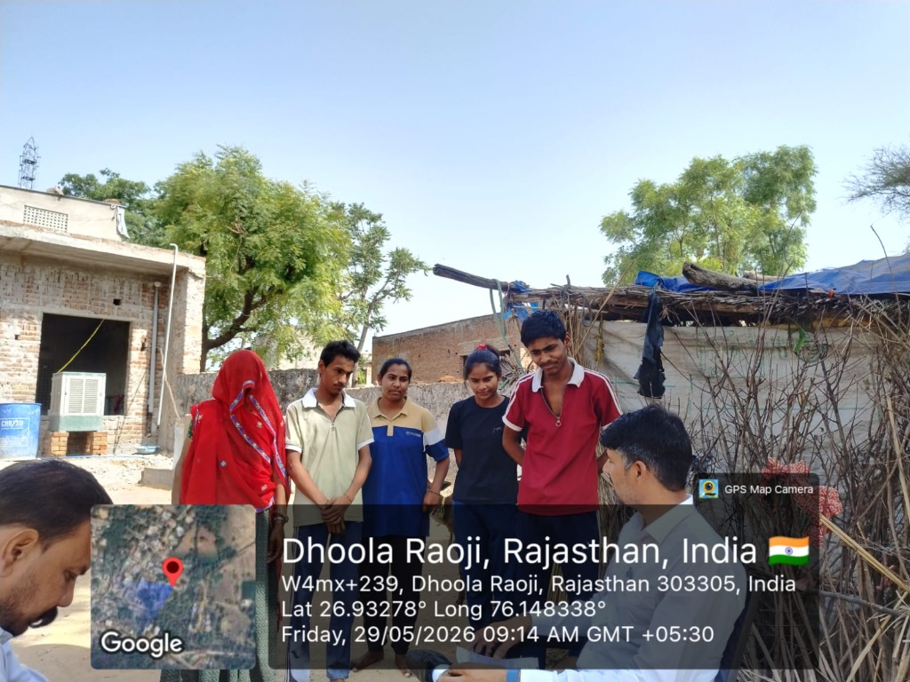 NGO family counseling session in Dhoola Raoji village, Dausa region